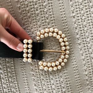 Faux Pearl Waited Belt🤍
